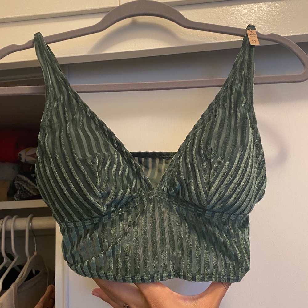 Velour bralette